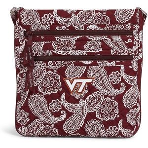 NWT Virginia Tech Hokies Vera Bradley Triple Zip Hipster Crossbody Bag